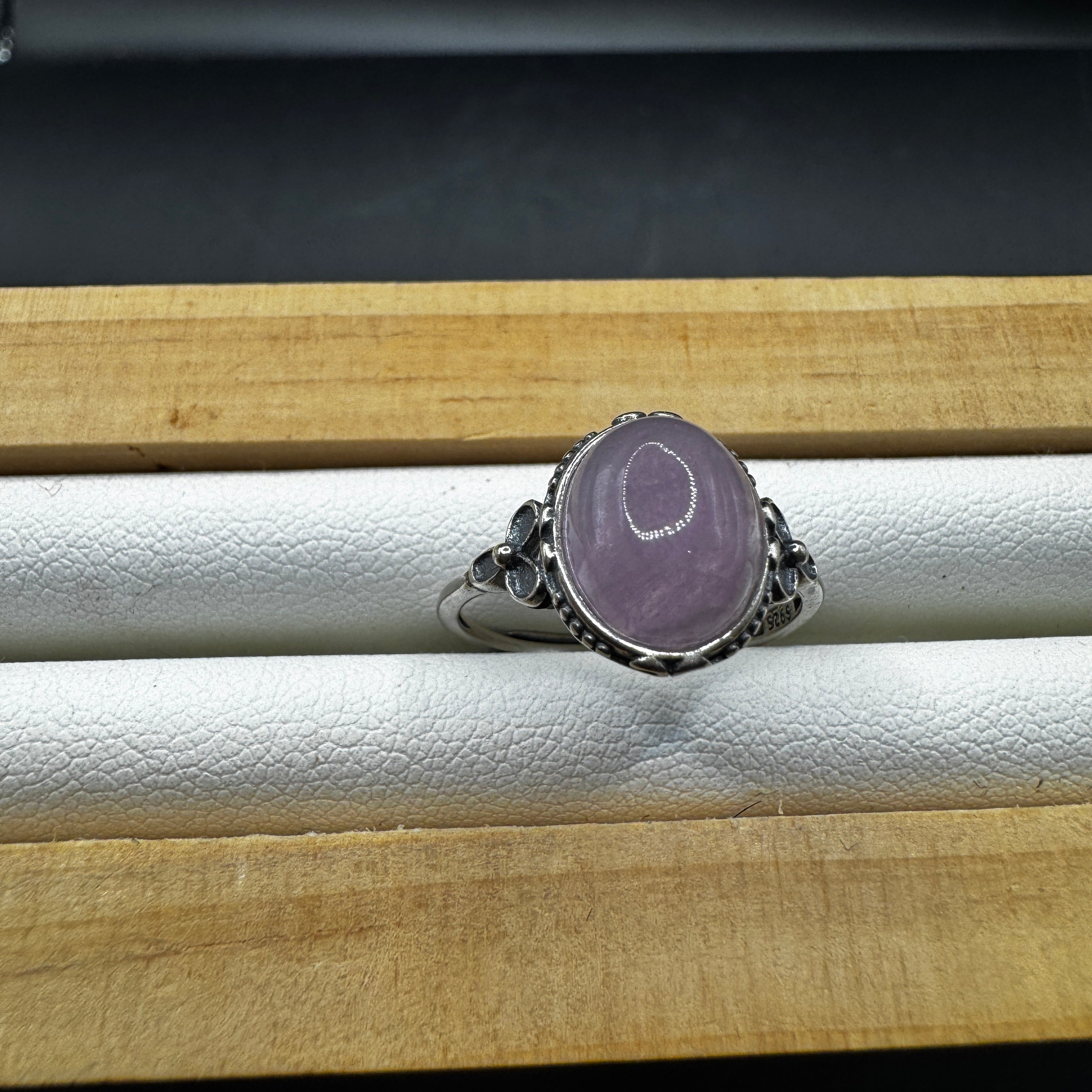 Kunzite S925 Adjustable Ring