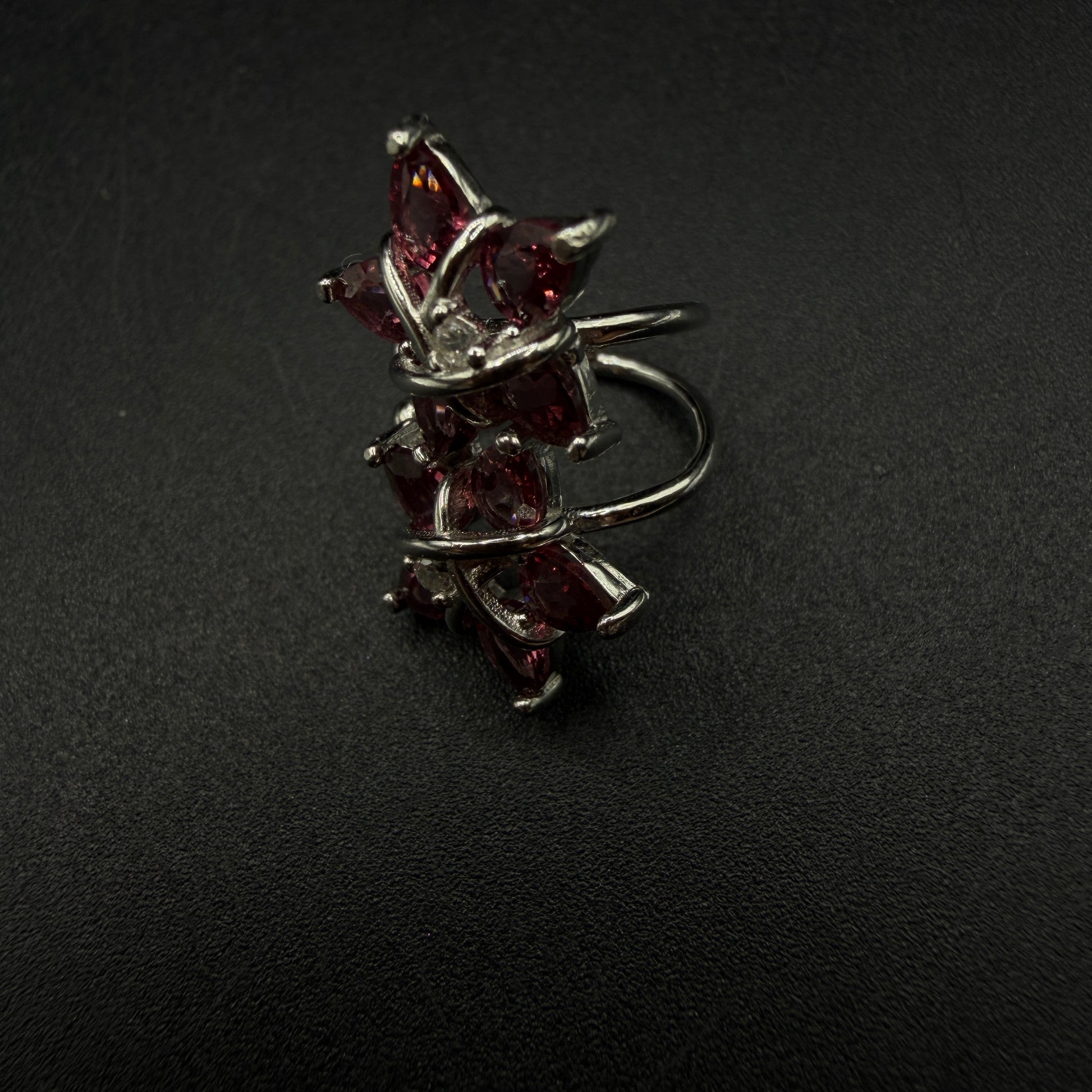 Garnet S925 Ear Cuffs