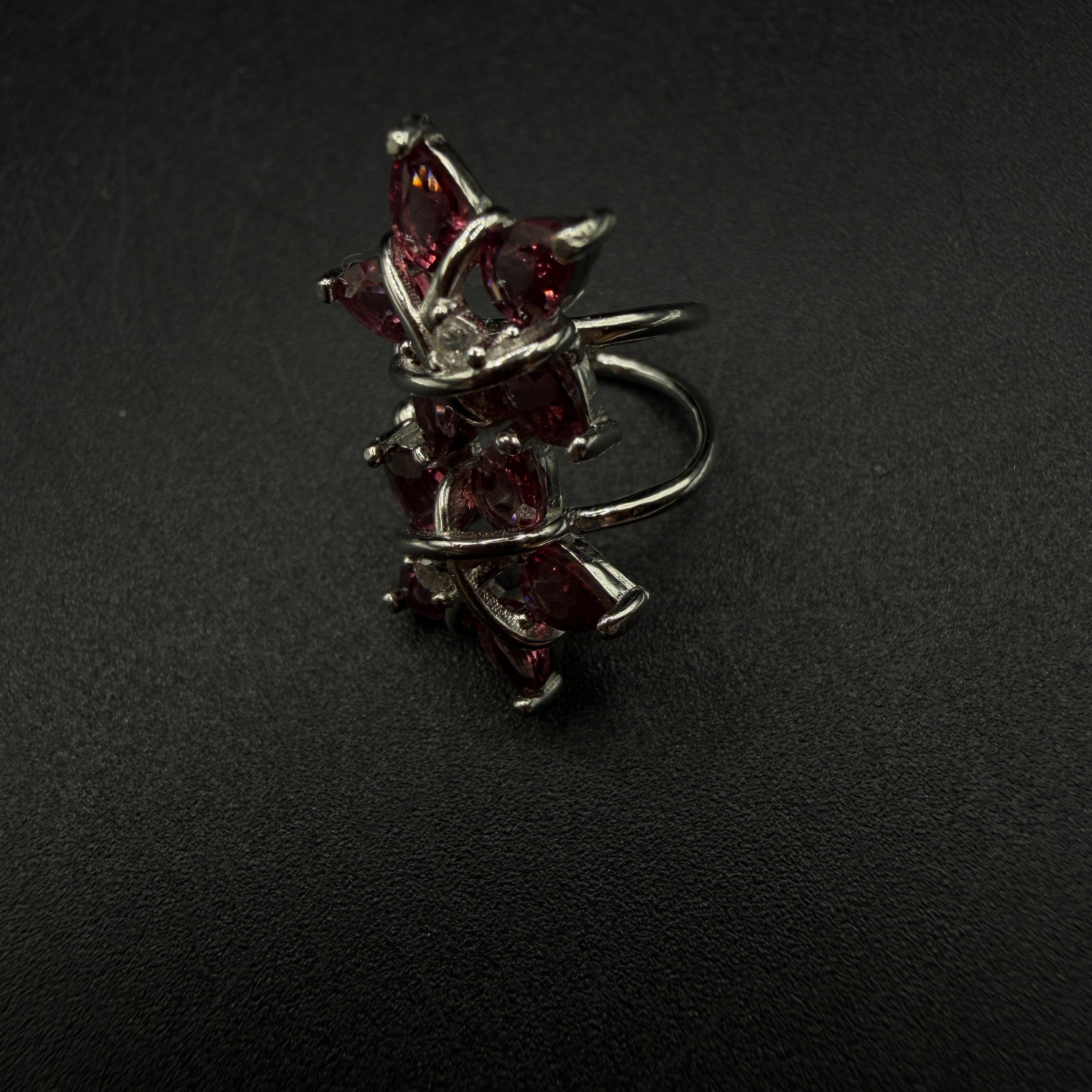 Garnet S925 Ear Cuffs
