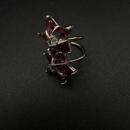 Garnet S925 Ear Cuffs