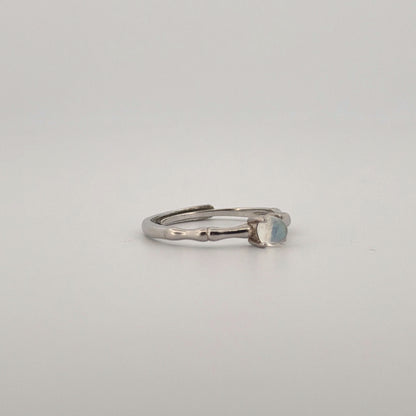 Moonstone S925 Adjustable Ring
