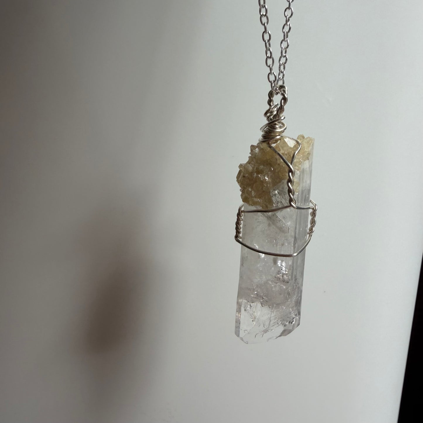 Danburite with Citrine Handmade Necklace