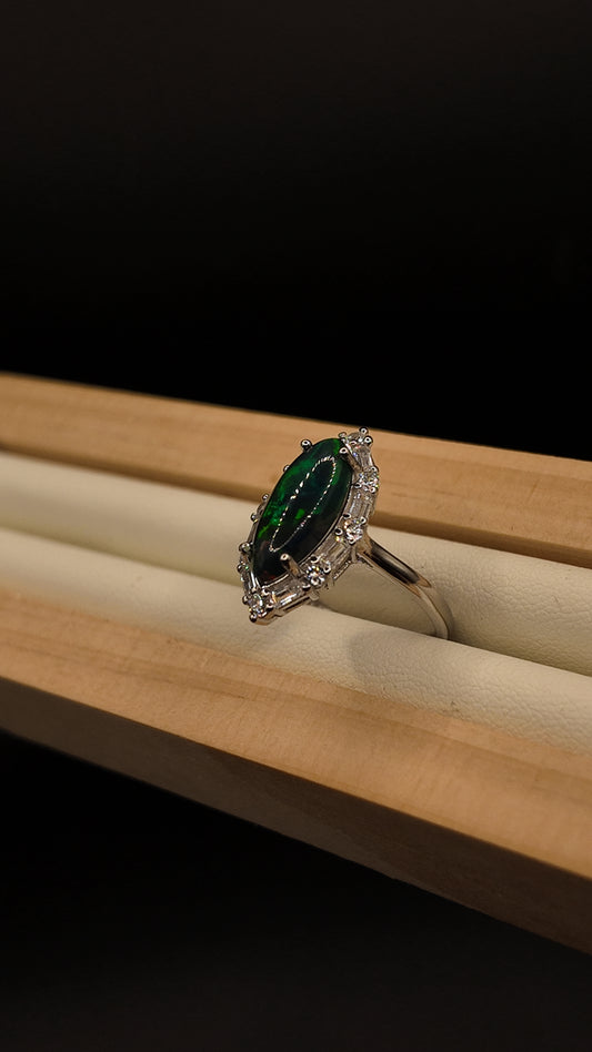 Black Opal Ring