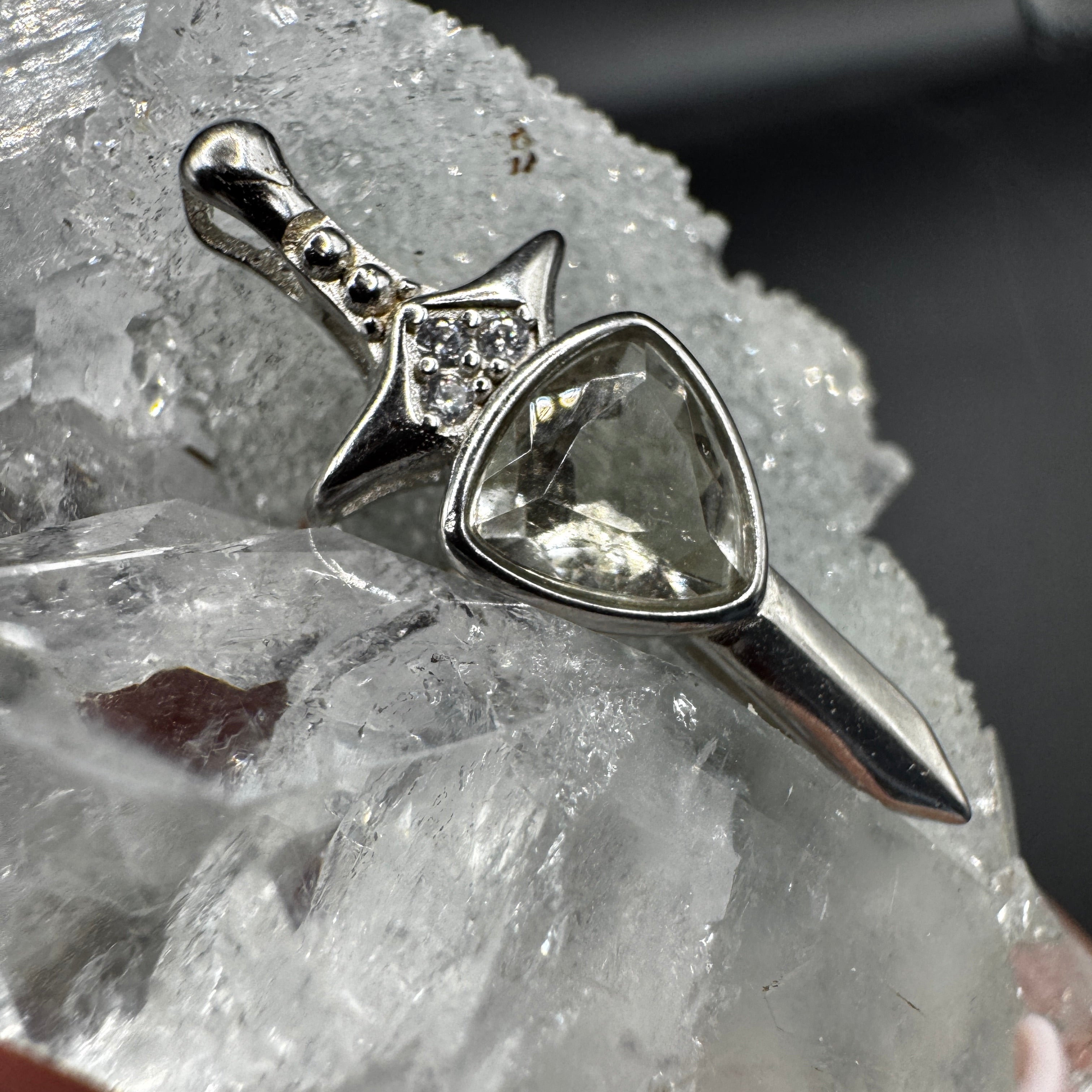 Libyan Desert Glass Sword Necklace