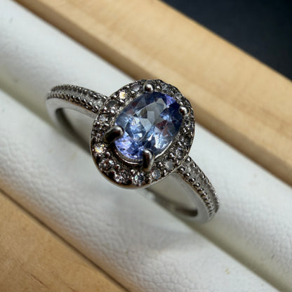 Tanzanite S925 Adjustable Ring