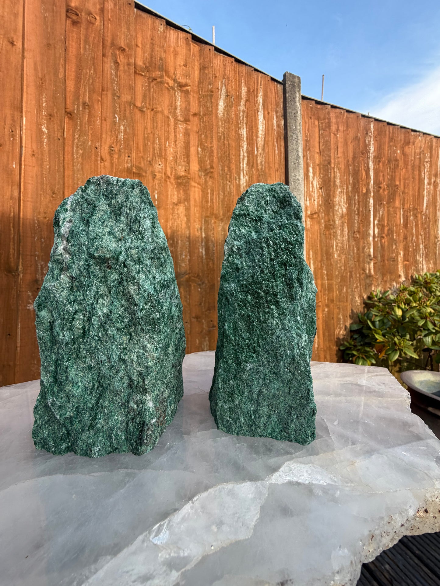 Green Fuchsite Raw Towers