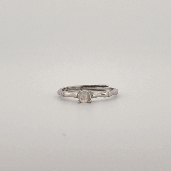 Moonstone S925 Adjustable Ring