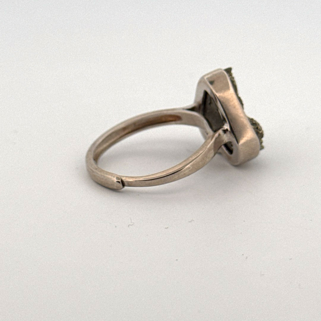 Pyrite S925 Adjustable Ring