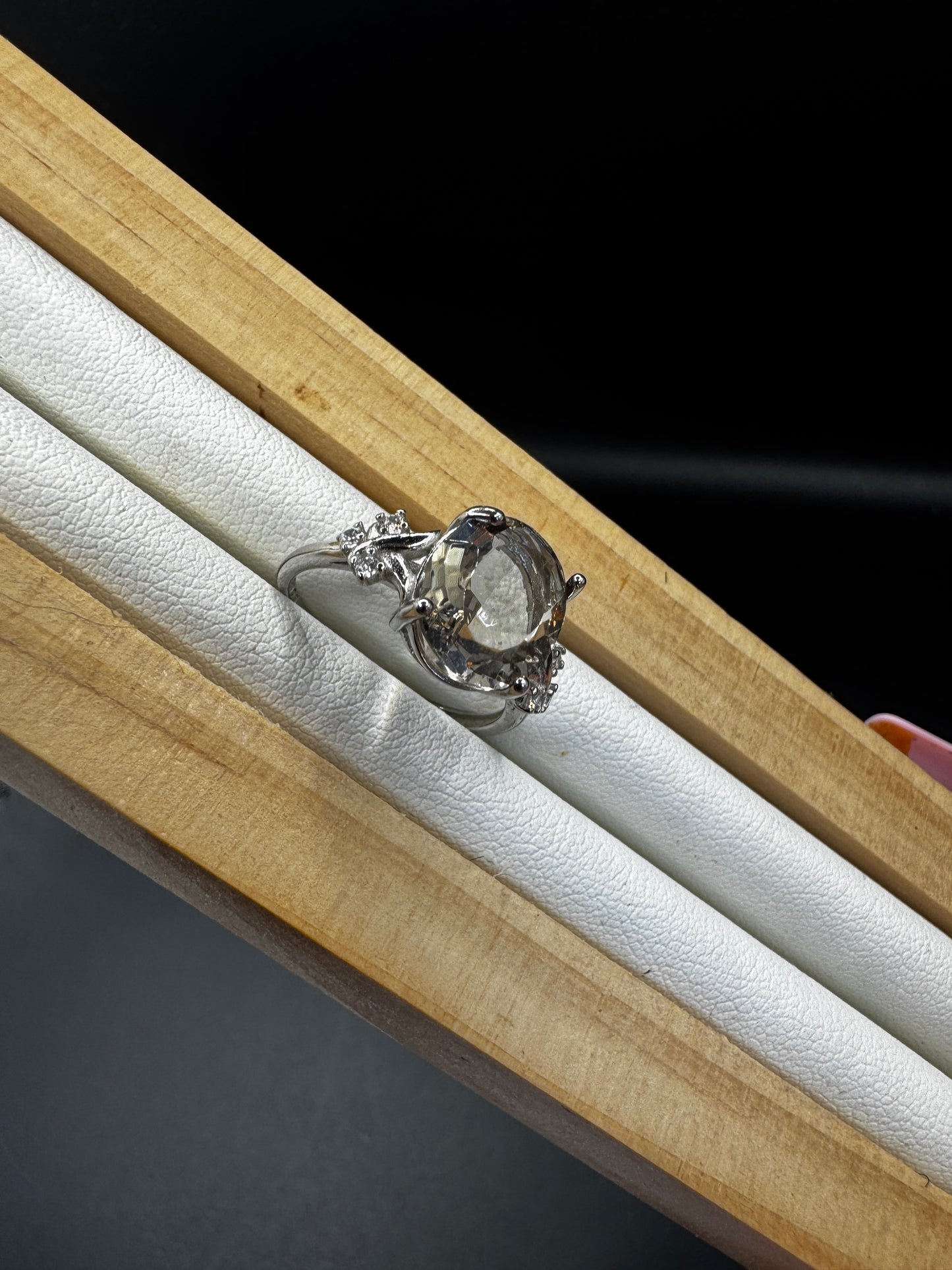 Smokey Quartz S925 Adjustable Ring