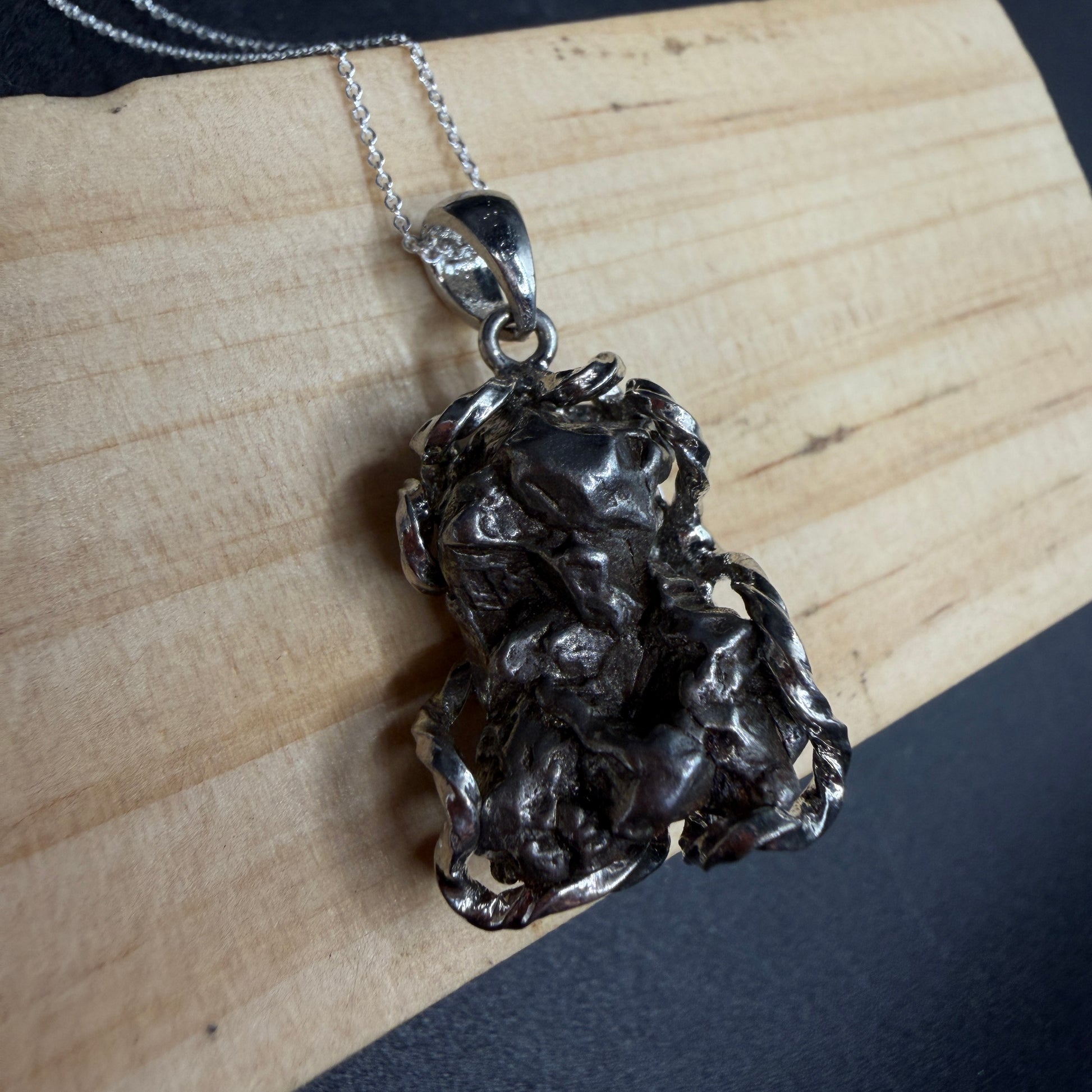 Argentina Iron Meteorite S925 Necklace