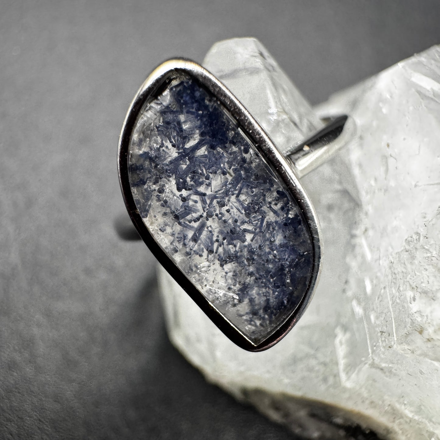 Dumortierite S925 Adjustable Certified Ring