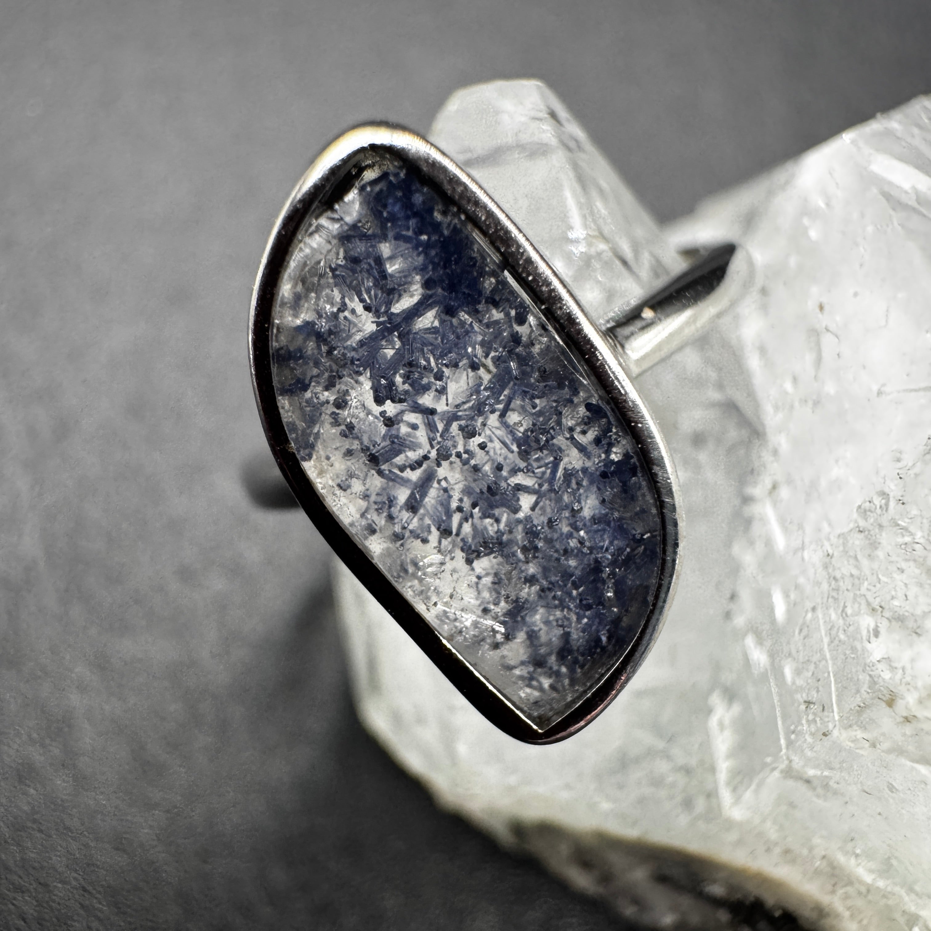 Dumortierite S925 Adjustable Certified Ring