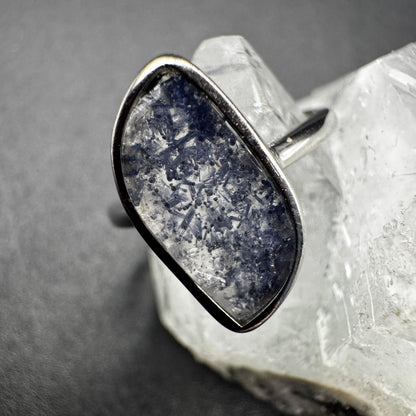 Dumortierite S925 Adjustable Certified Ring