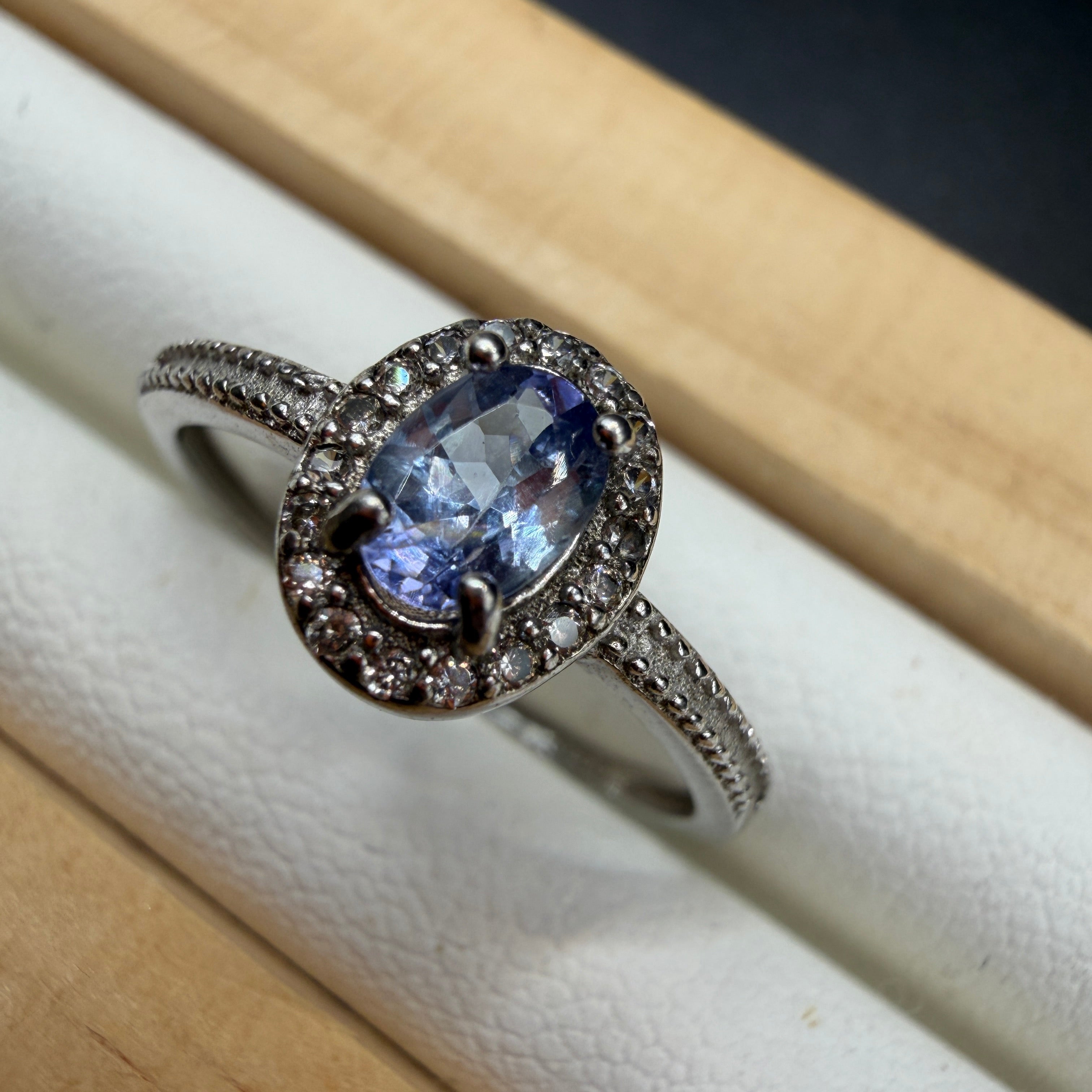 Tanzanite S925 Adjustable Ring