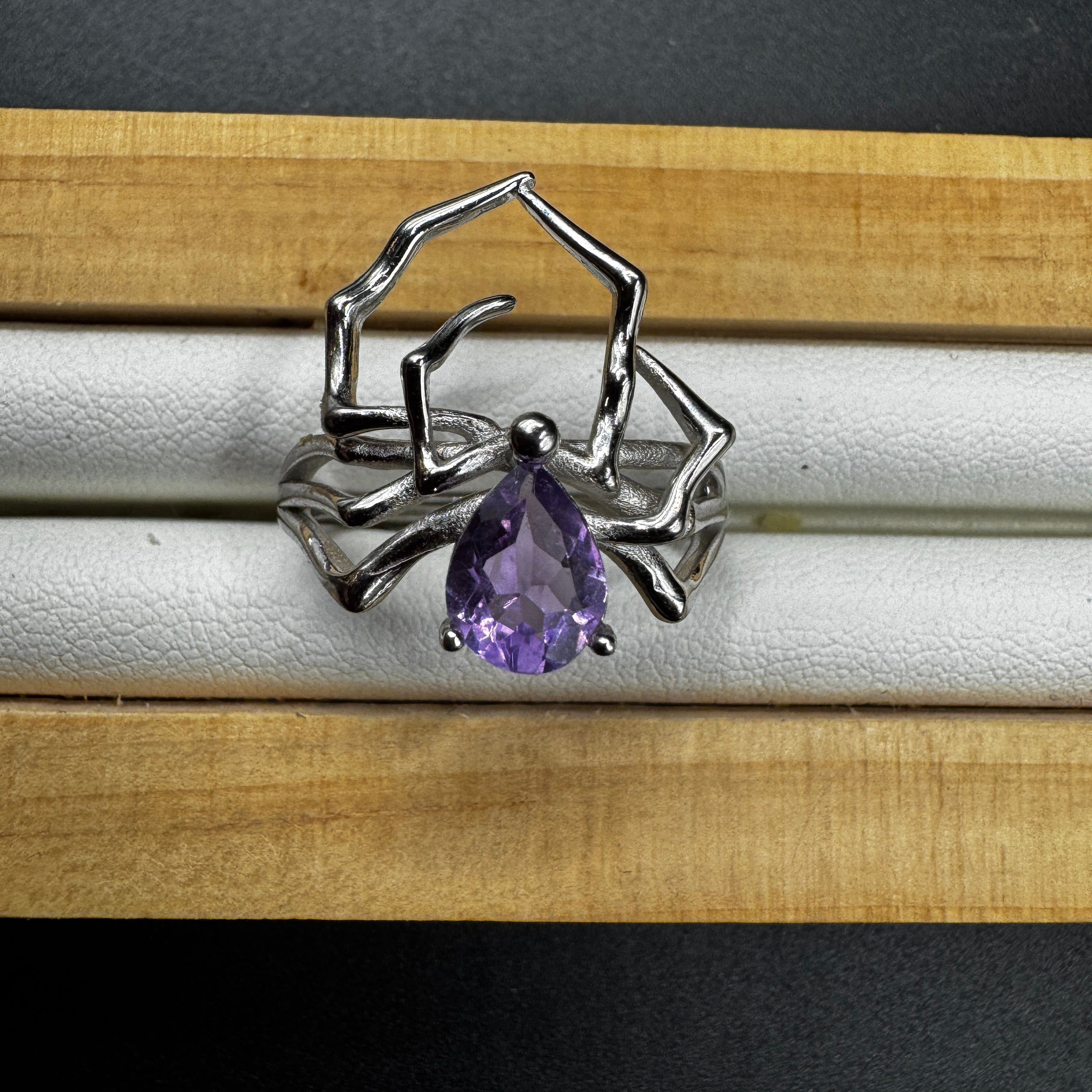Amethyst S925 Halloween Ring
