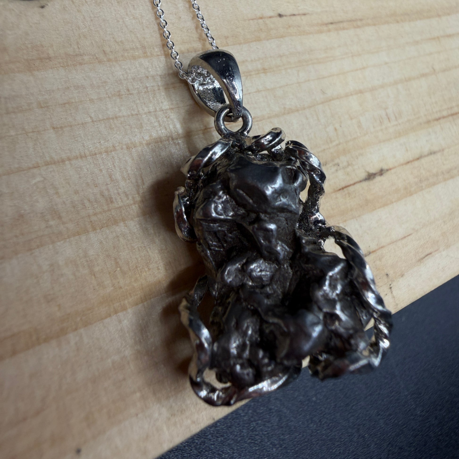 Argentina Iron Meteorite S925 Necklace