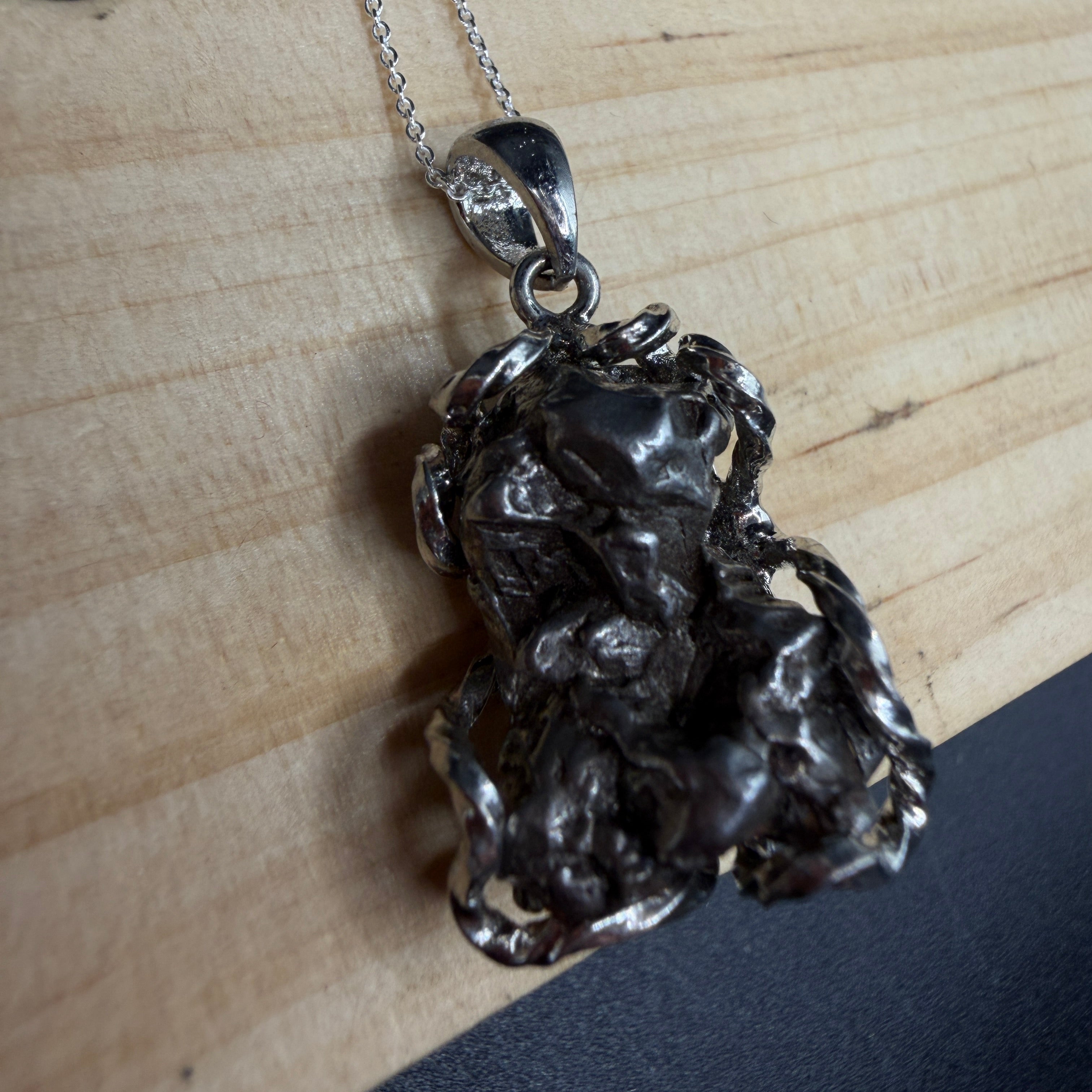 Argentina Iron Meteorite S925 Necklace