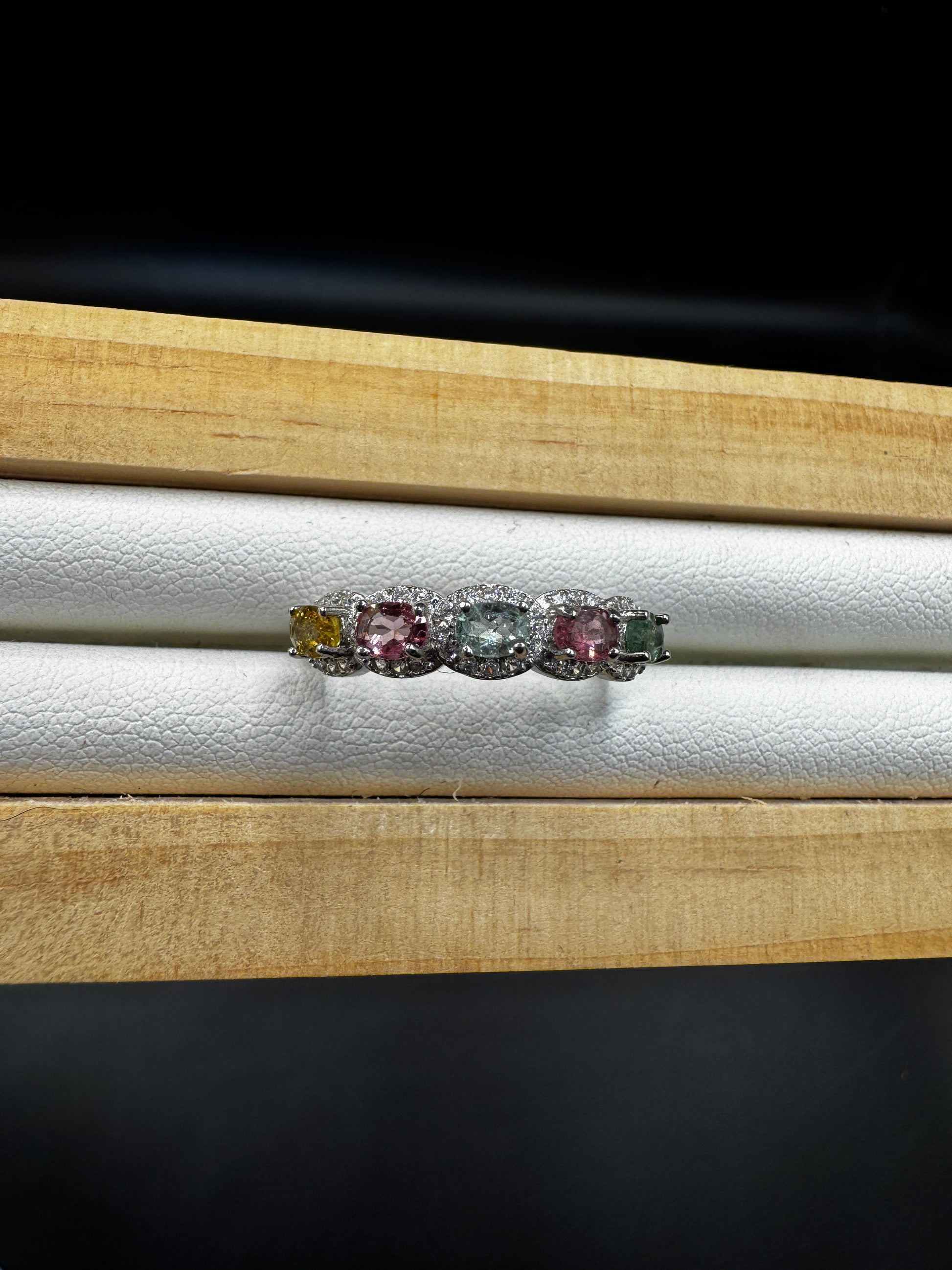 Rainbow Tourmaline Ring