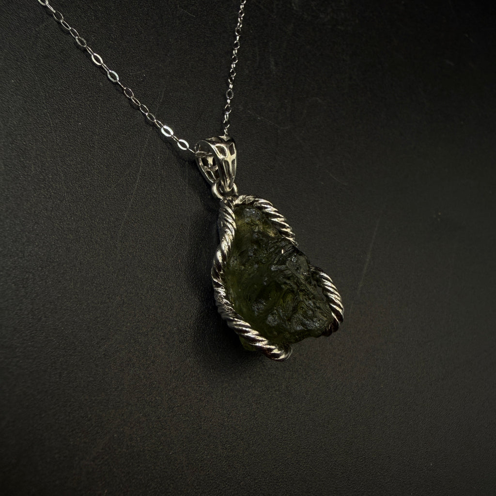 Moldavite S925 Certified Necklace