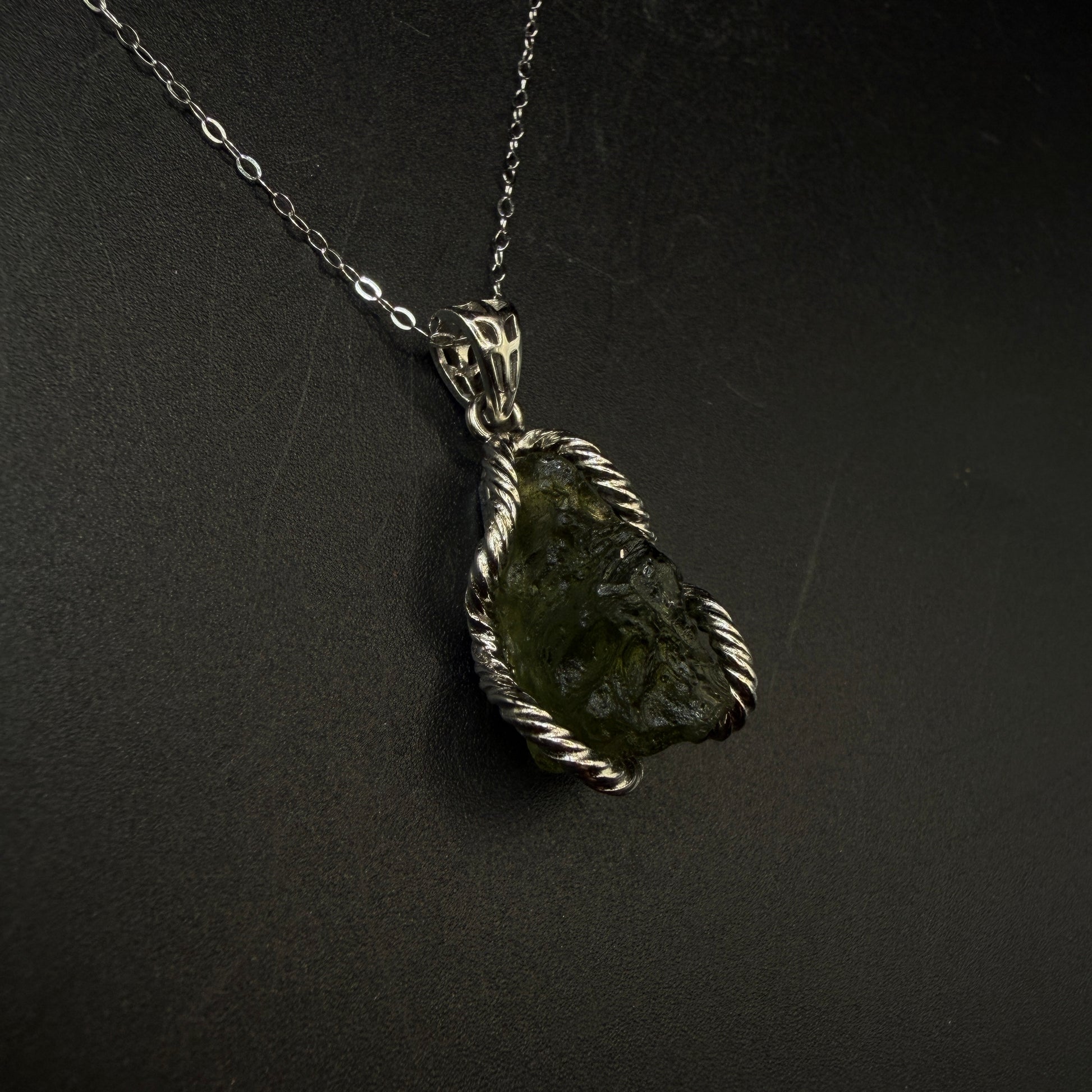 Moldavite S925 Certified Necklace
