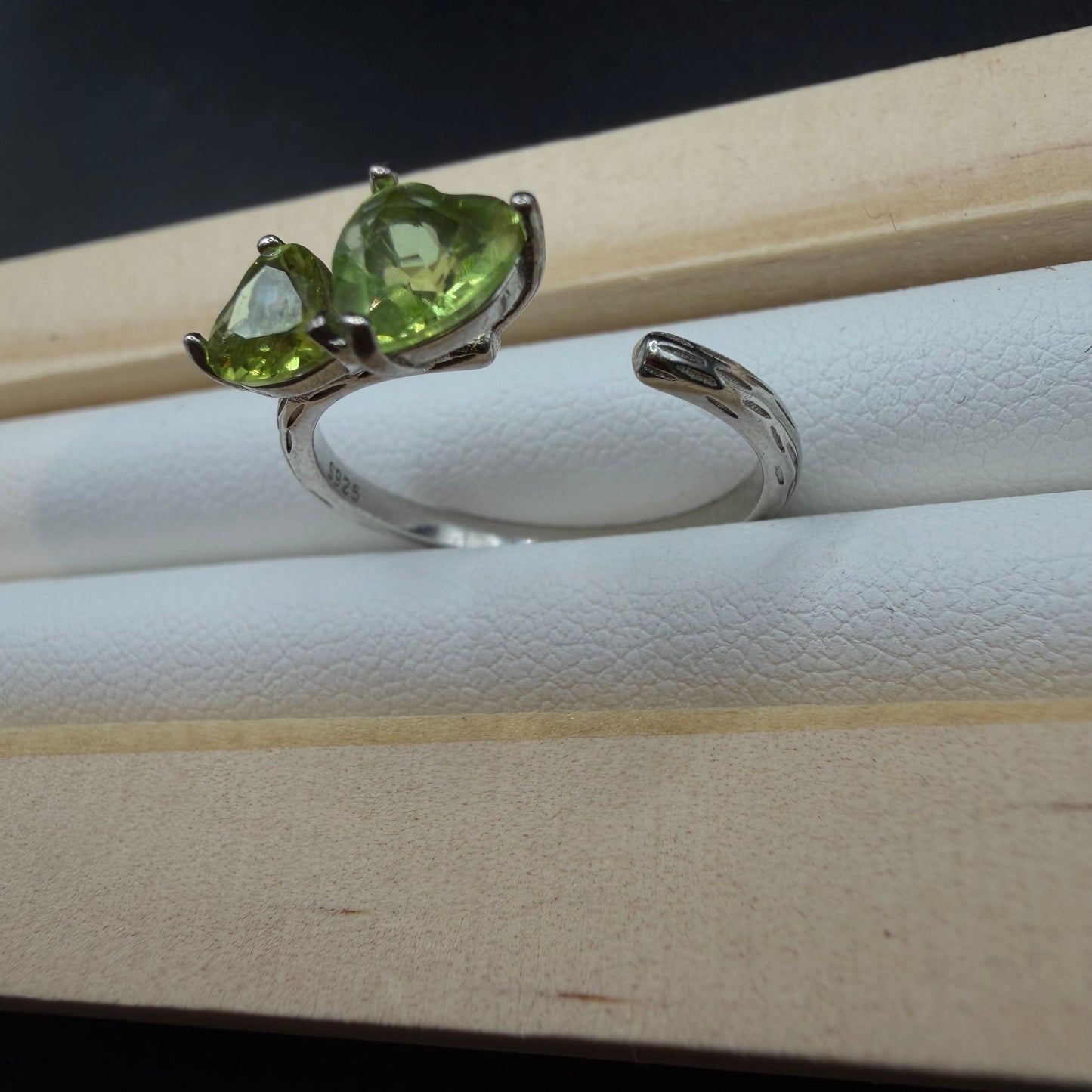 Peridot S925 Adjustable Ring