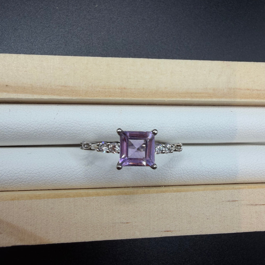Amethyst S925 Adjustable Ring