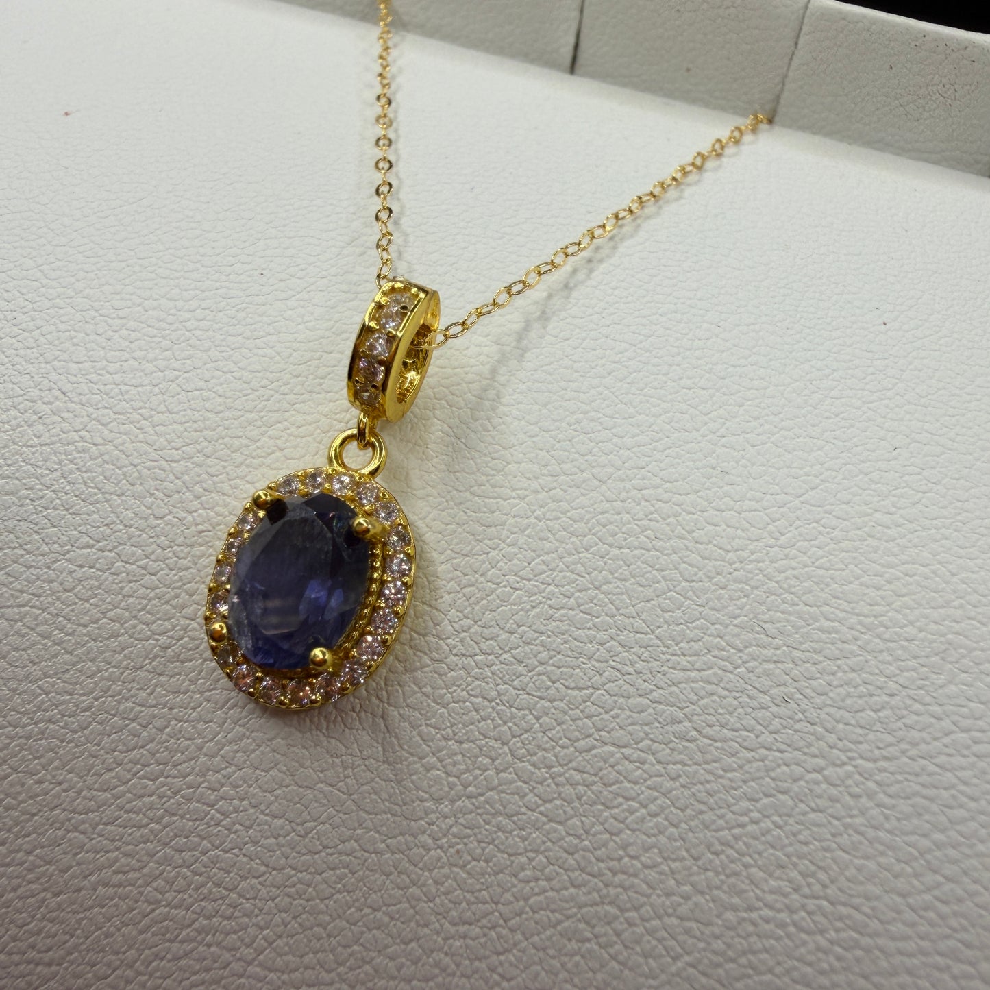 Tanzanite S925 Gold Necklace