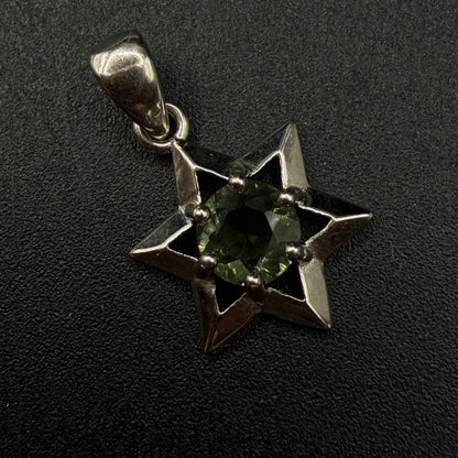 Moldavite Star Certified S925 Necklace