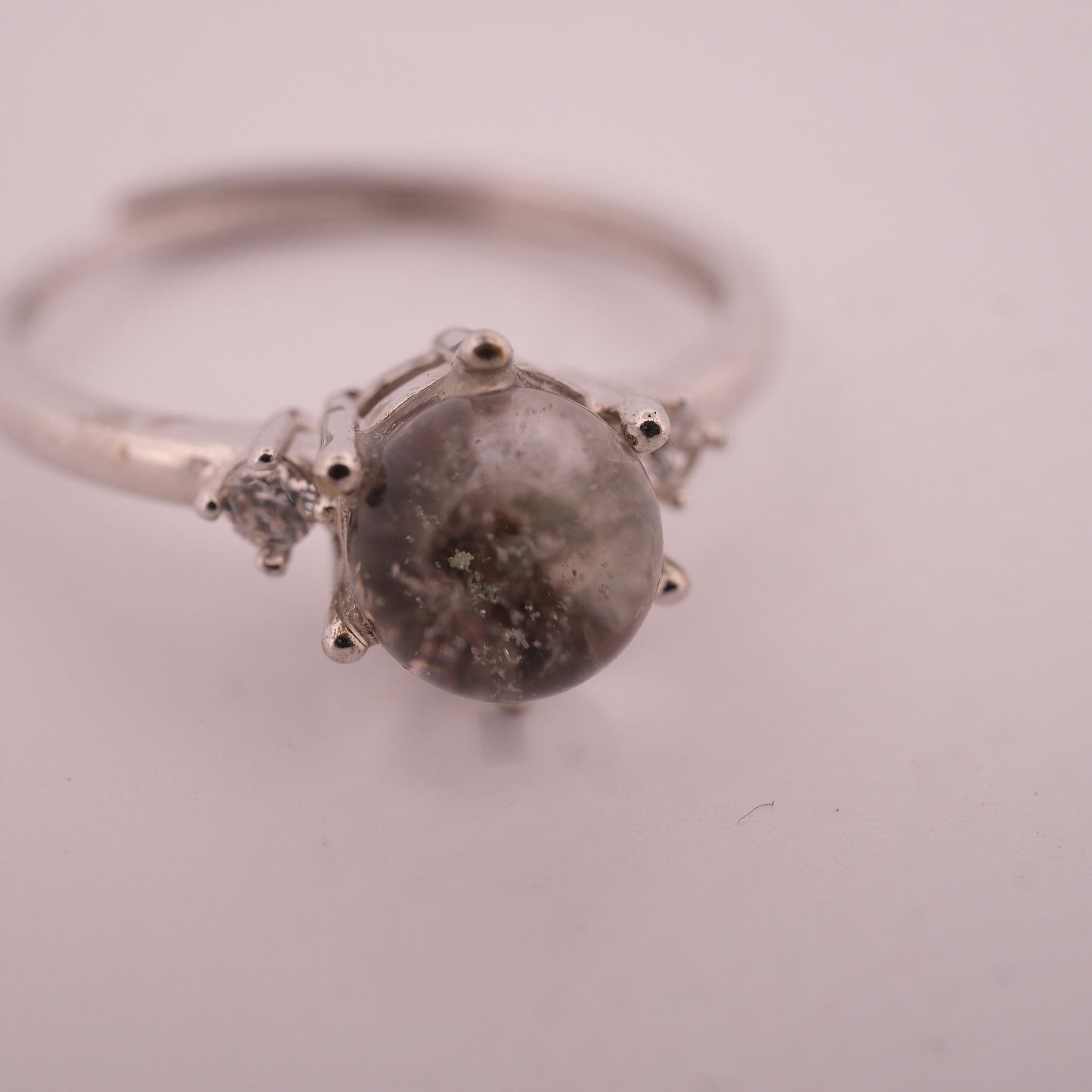 Garden Quartz S925 Adjustable Ring