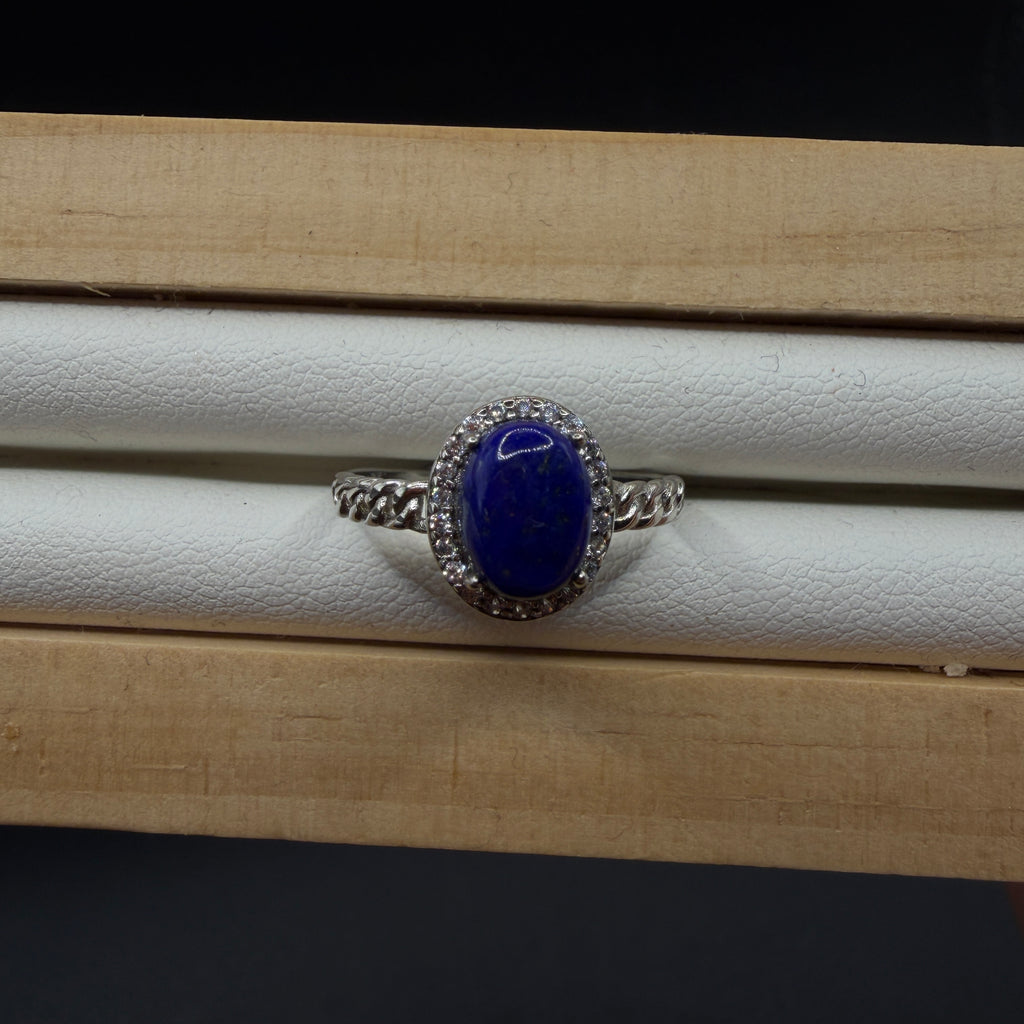Lapis Lazuli S925 Adjustable Ring