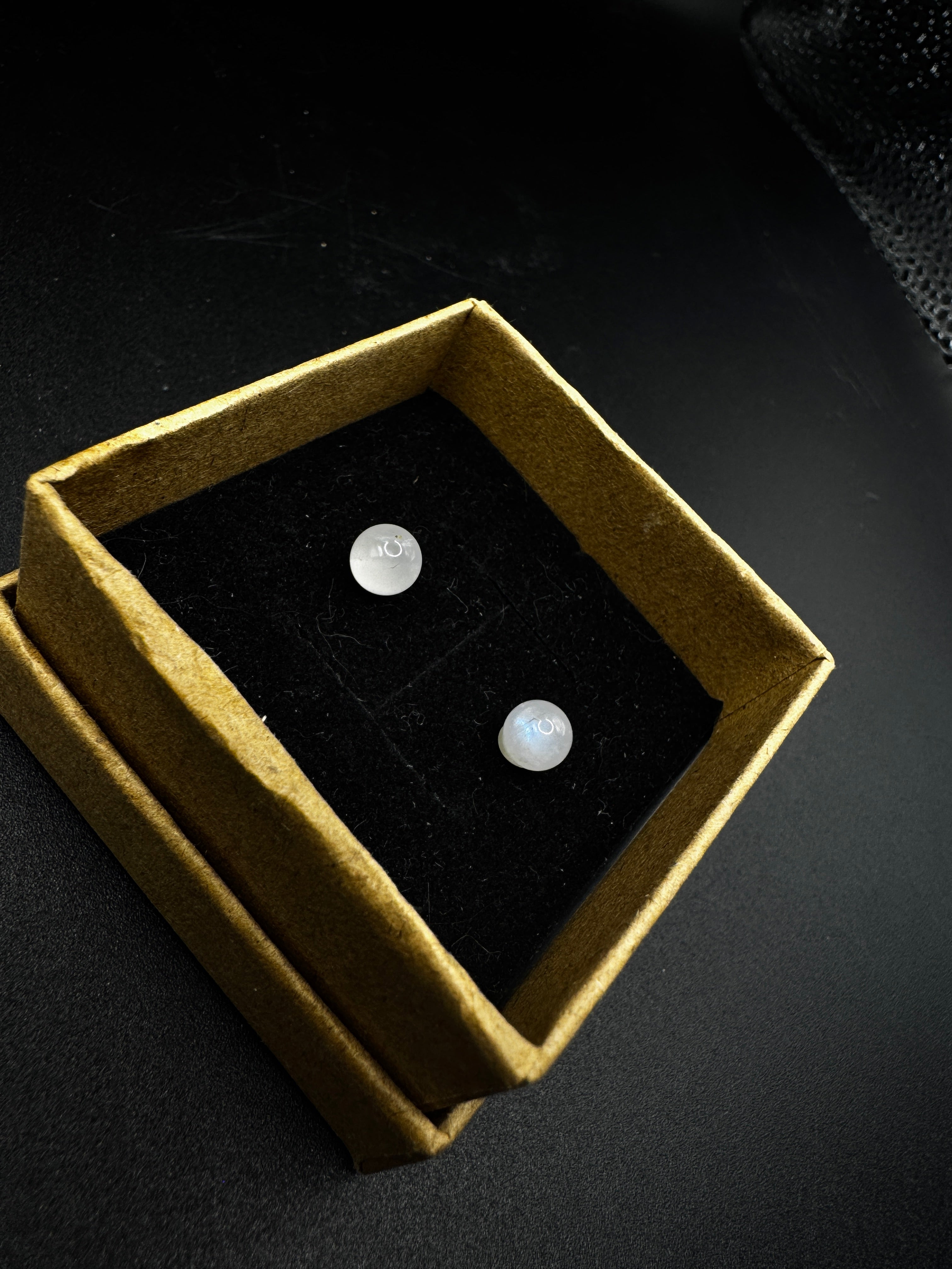 Moonstone Stud Earrings
