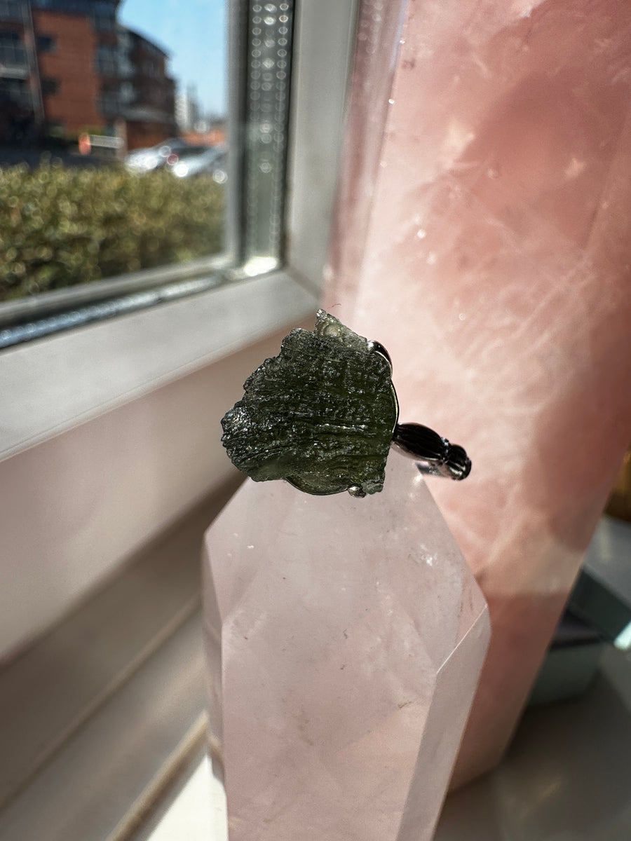 Moldavite Ring