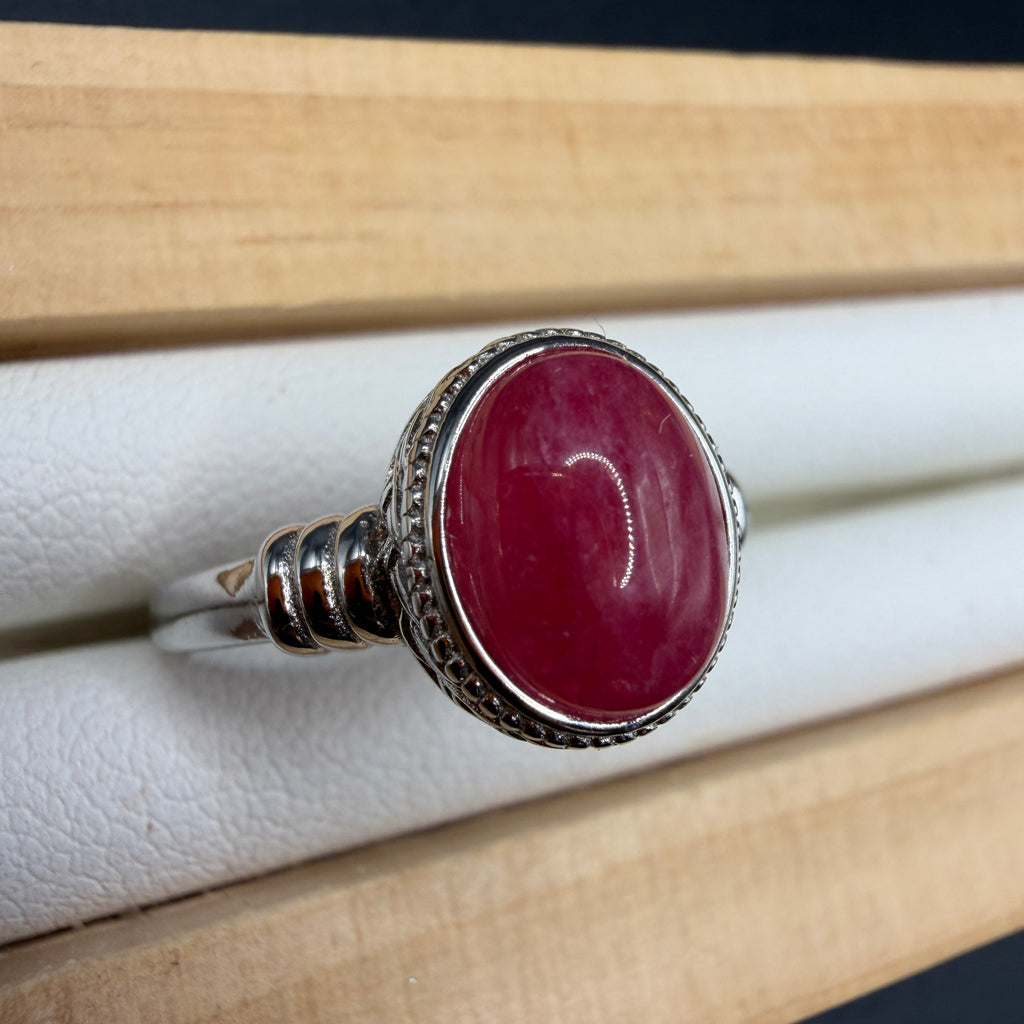 Rhodonite S925 Adjustable Ring