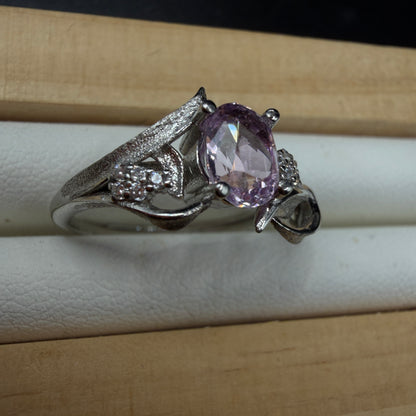 Kunzite S925 Adjustable Certified Ring