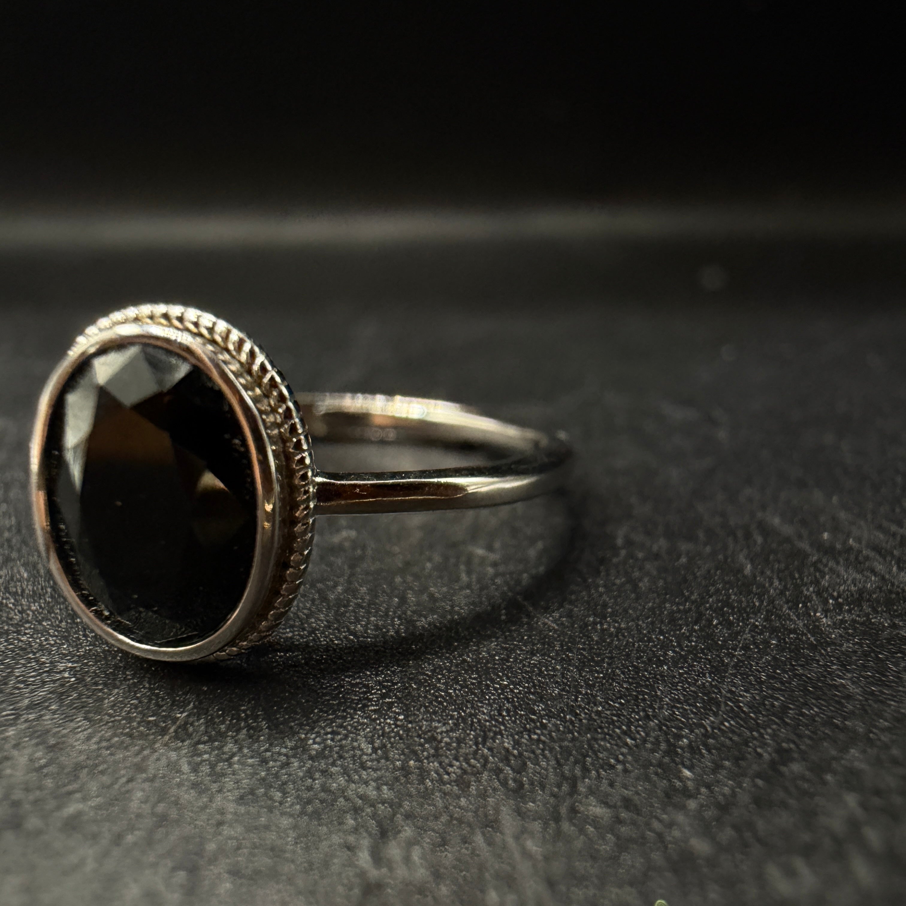 Black Spinel S925 Ring