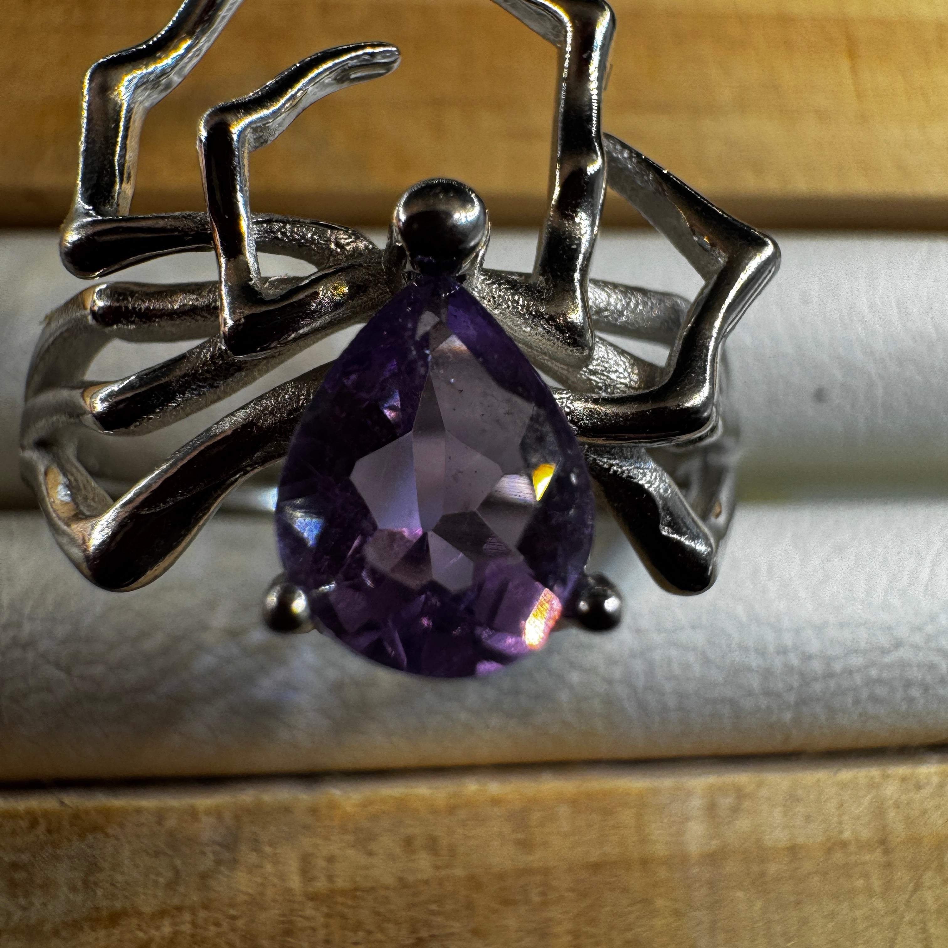 Amethyst S925 Halloween Ring