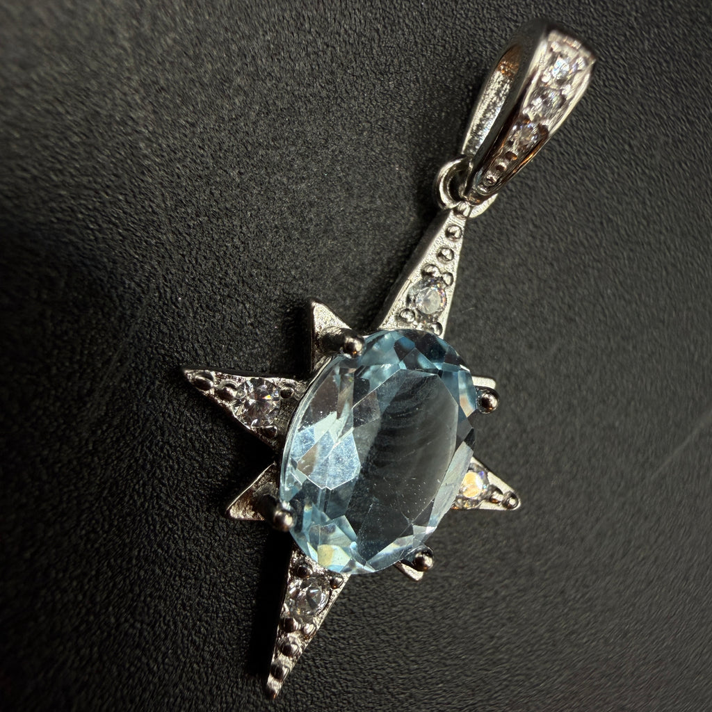 Aquamarine Star S925 Necklace