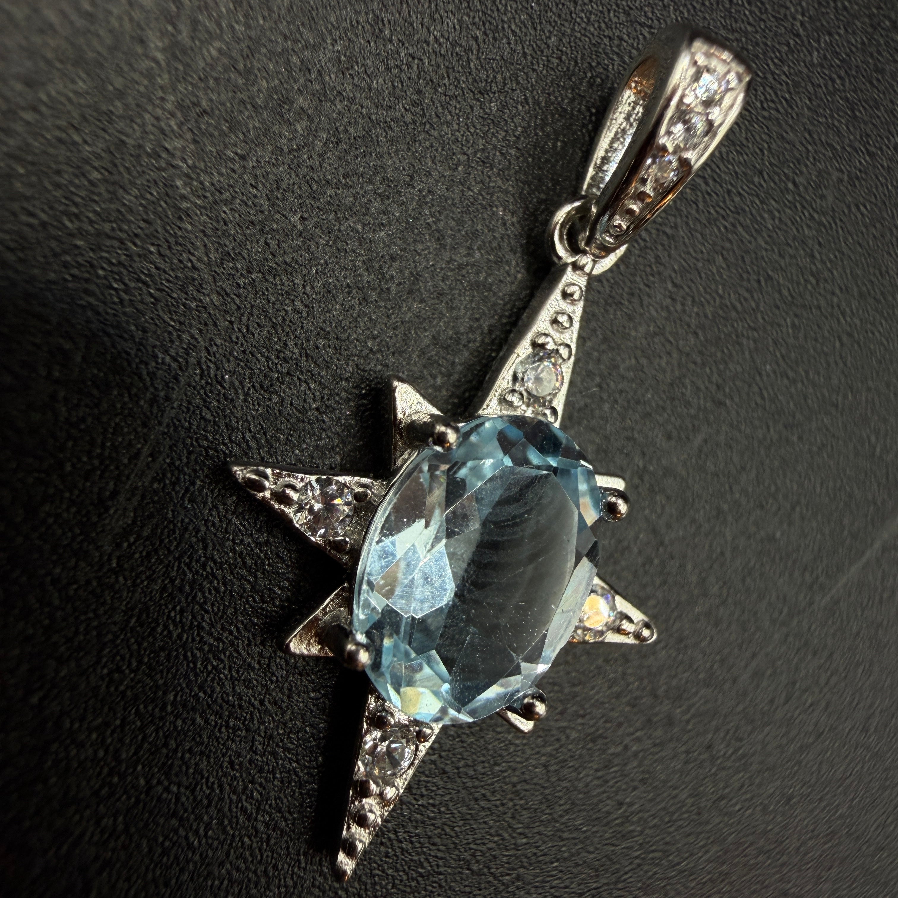 Aquamarine Star S925 Necklace