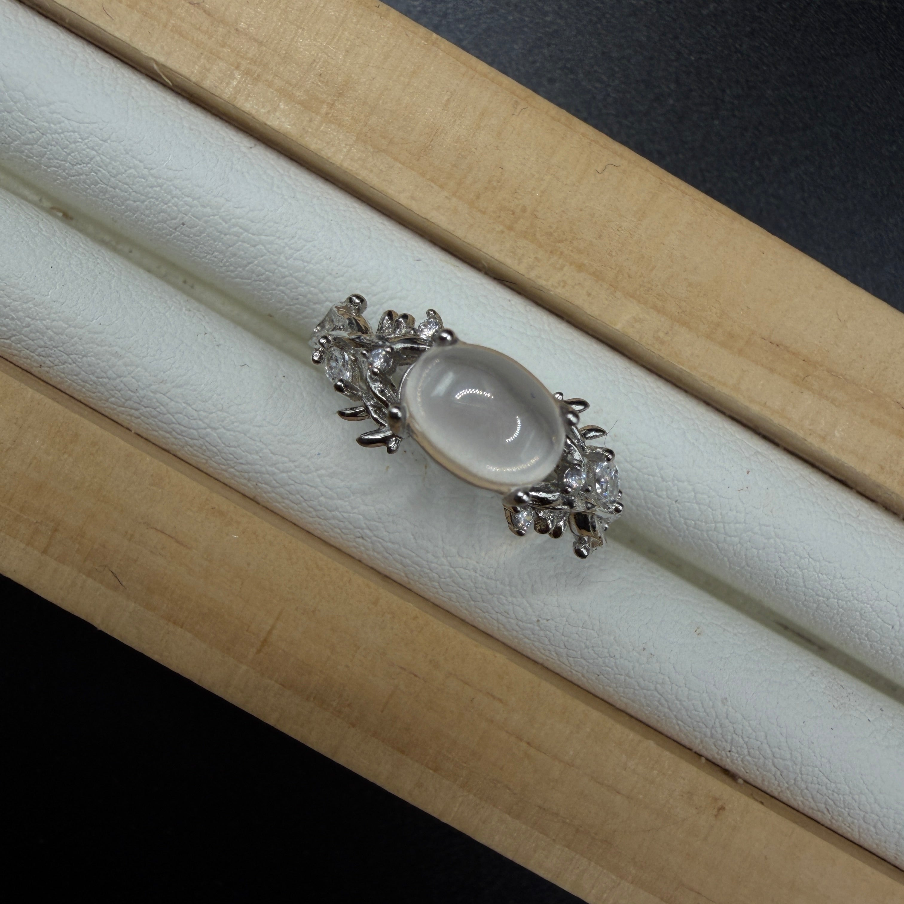 Moonstone S925 Adjustable Ring