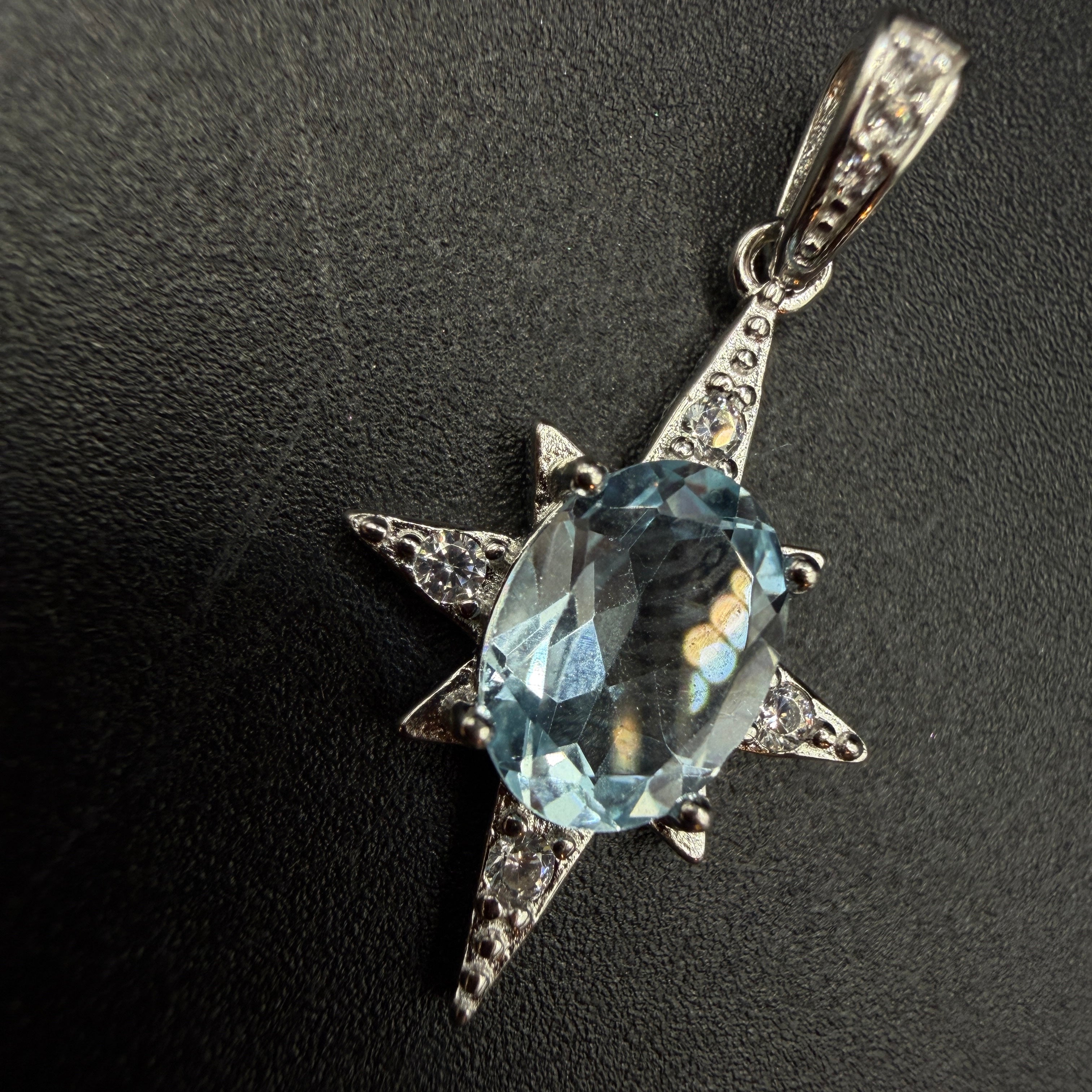 Aquamarine Star S925 Necklace