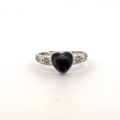 Muonionalusta Heart S925 Adjustable Ring