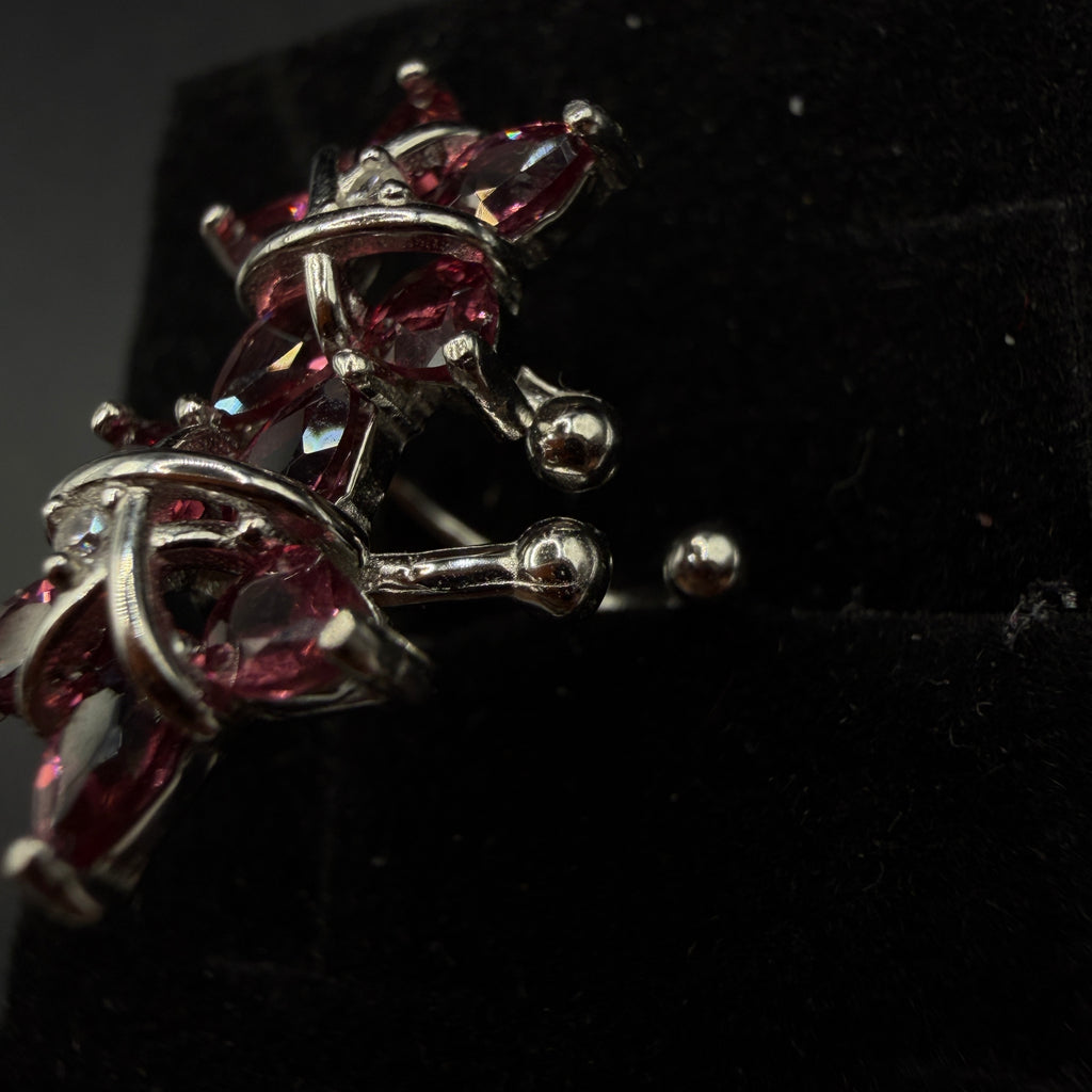 Garnet S925 Ear Cuffs