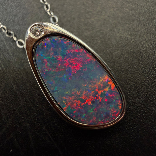 Australian Boulder Opal S925 Necklace