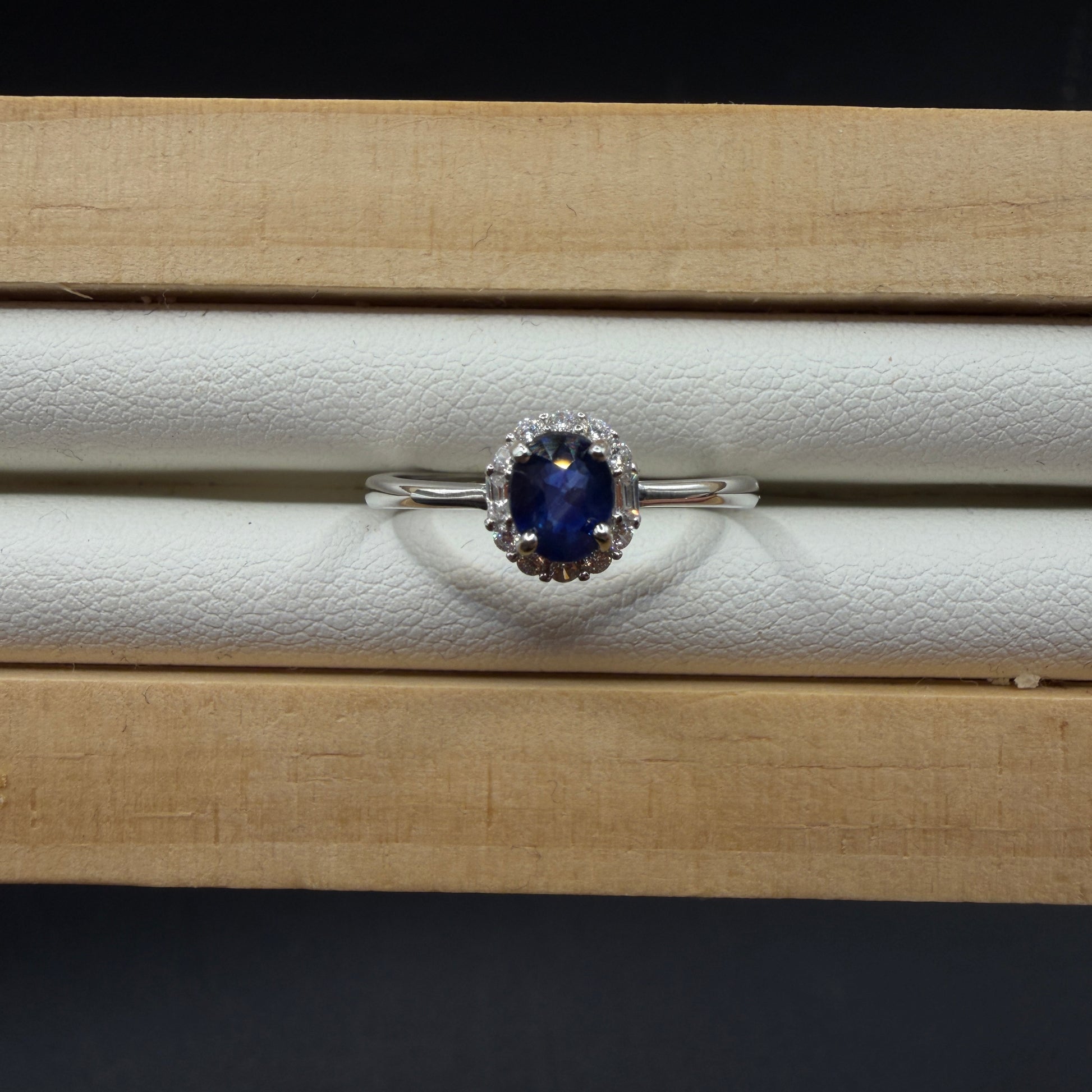 Sapphire S925 Adjustable Ring