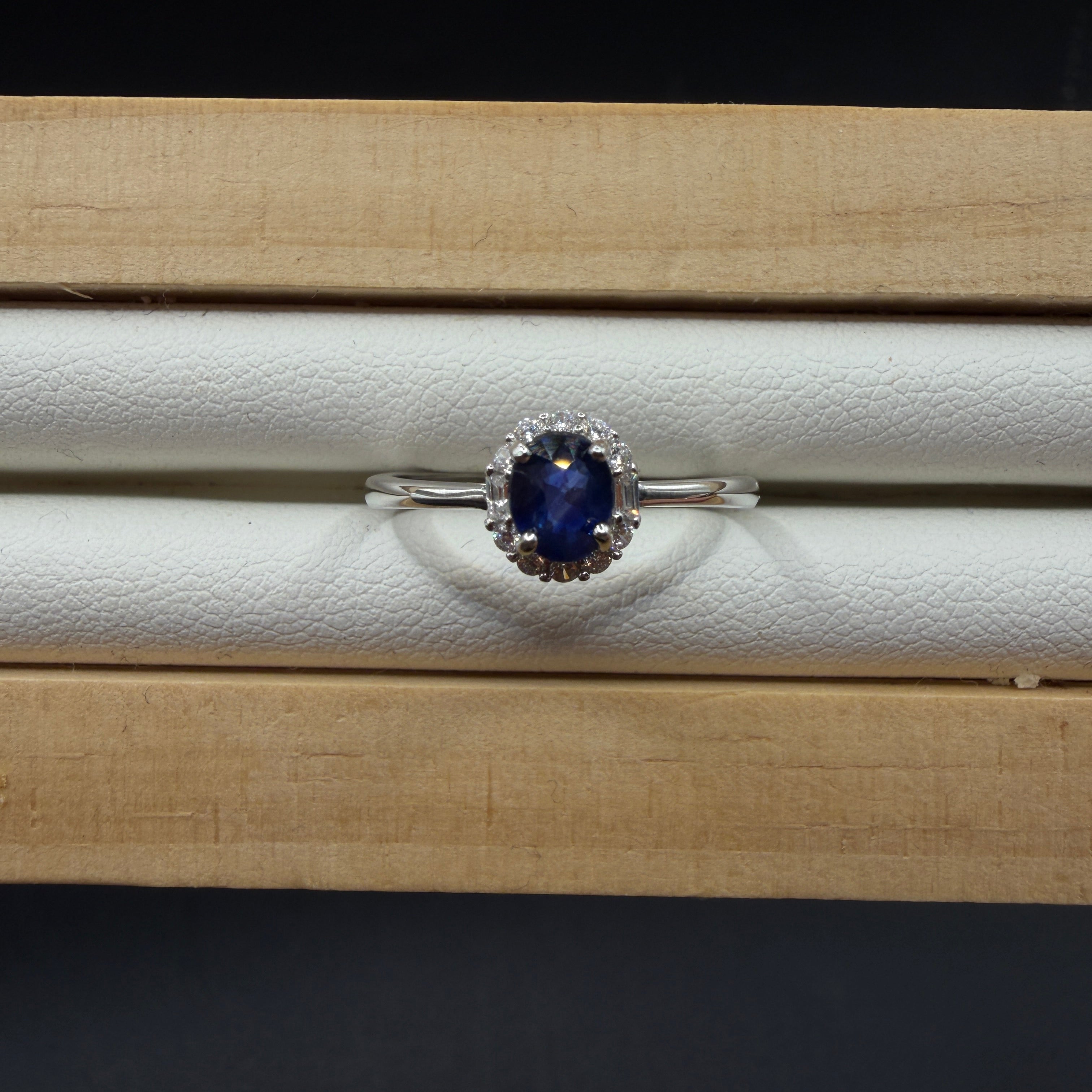 Sapphire S925 Adjustable Ring