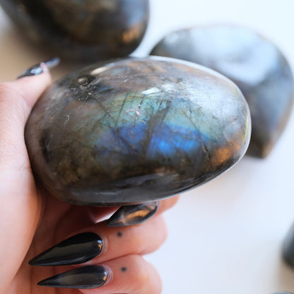Large Labradorite Puffy Heart