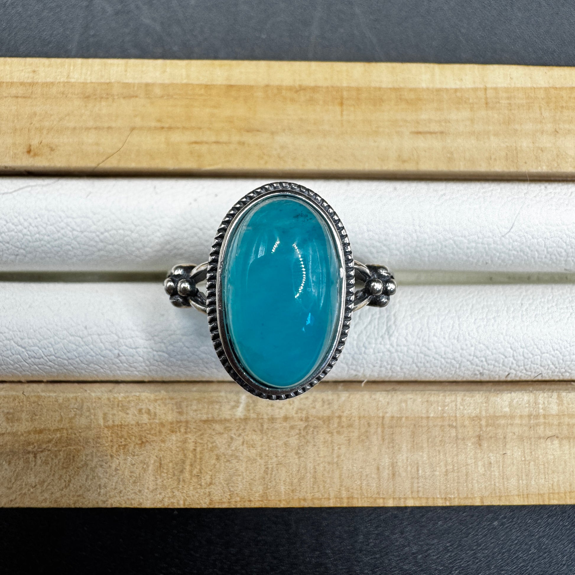 Amazonite S925 Adjustable Ring