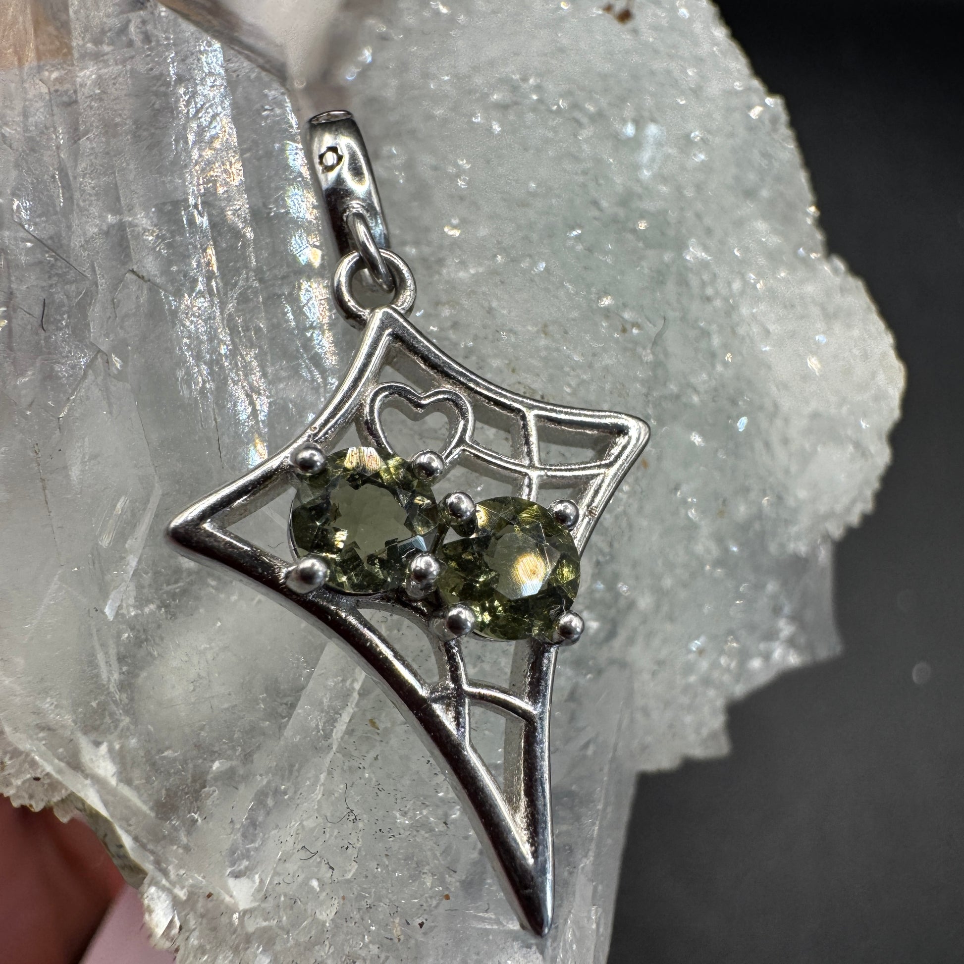 Moldavite Star Necklace