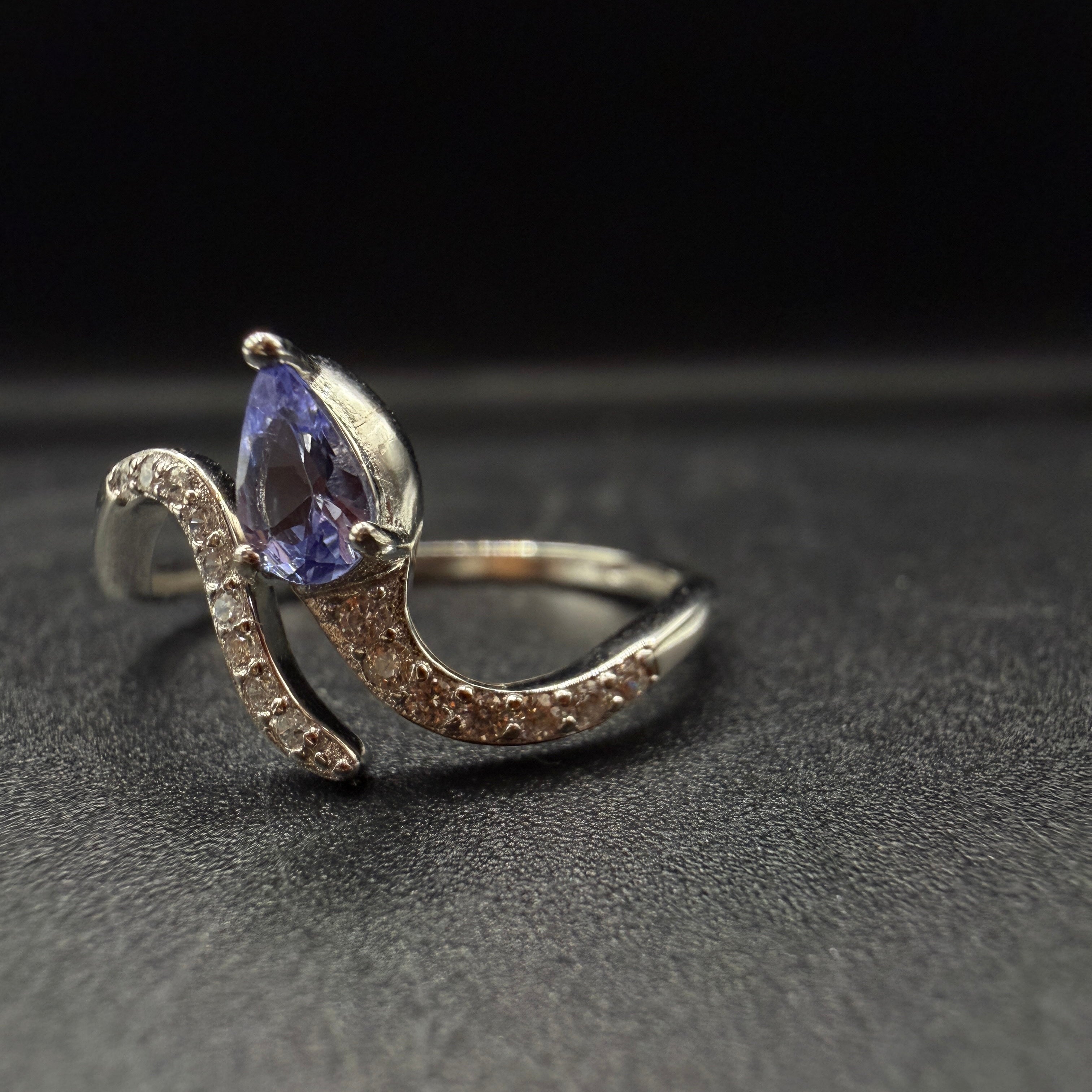 Tanzanite Snake S925 Adjustable Ring