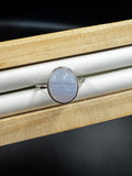 Blue Lace Agate S925 Adjustable Ring